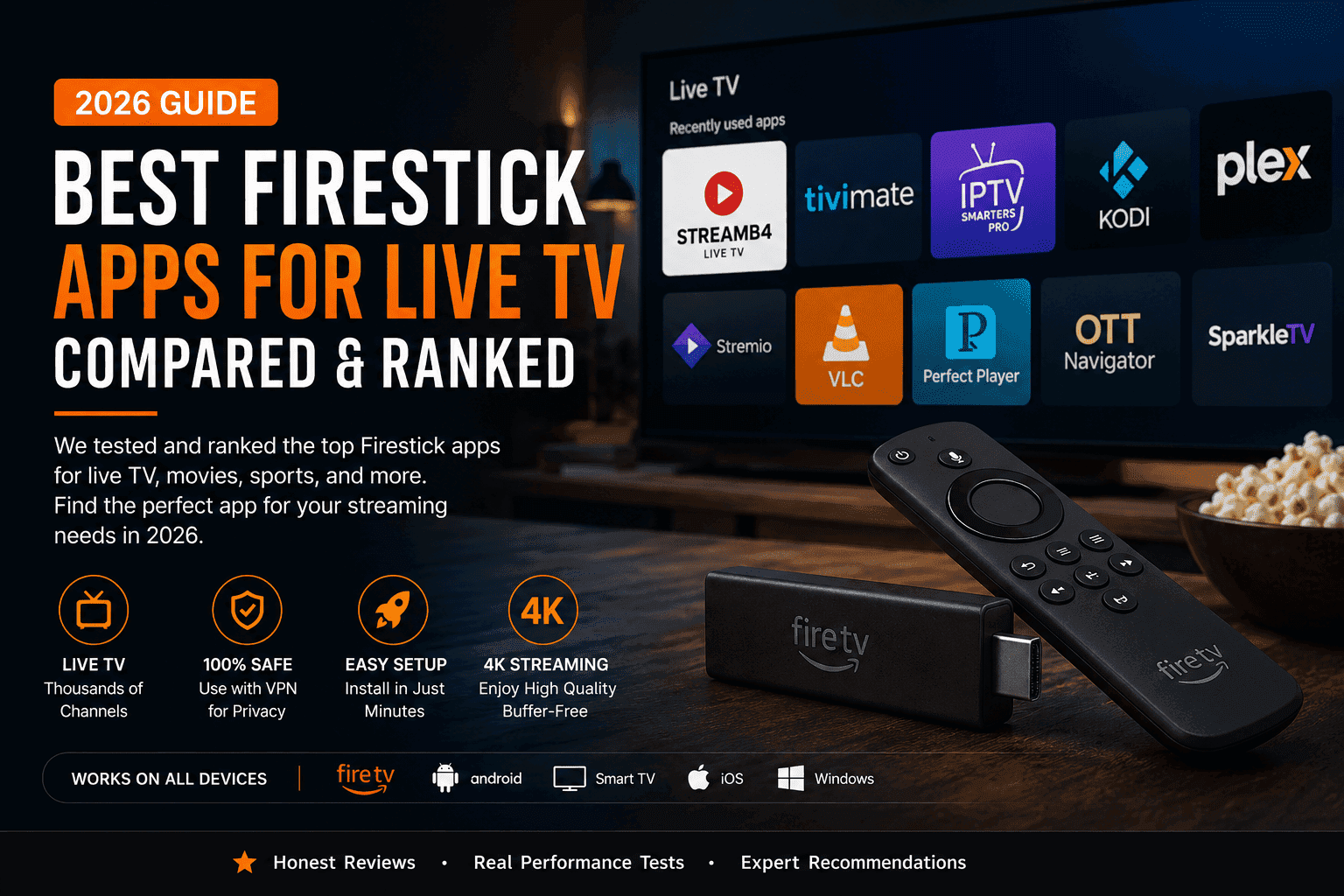 Best Firestick Apps for Live TV in 2026 (Compared & Ranked)