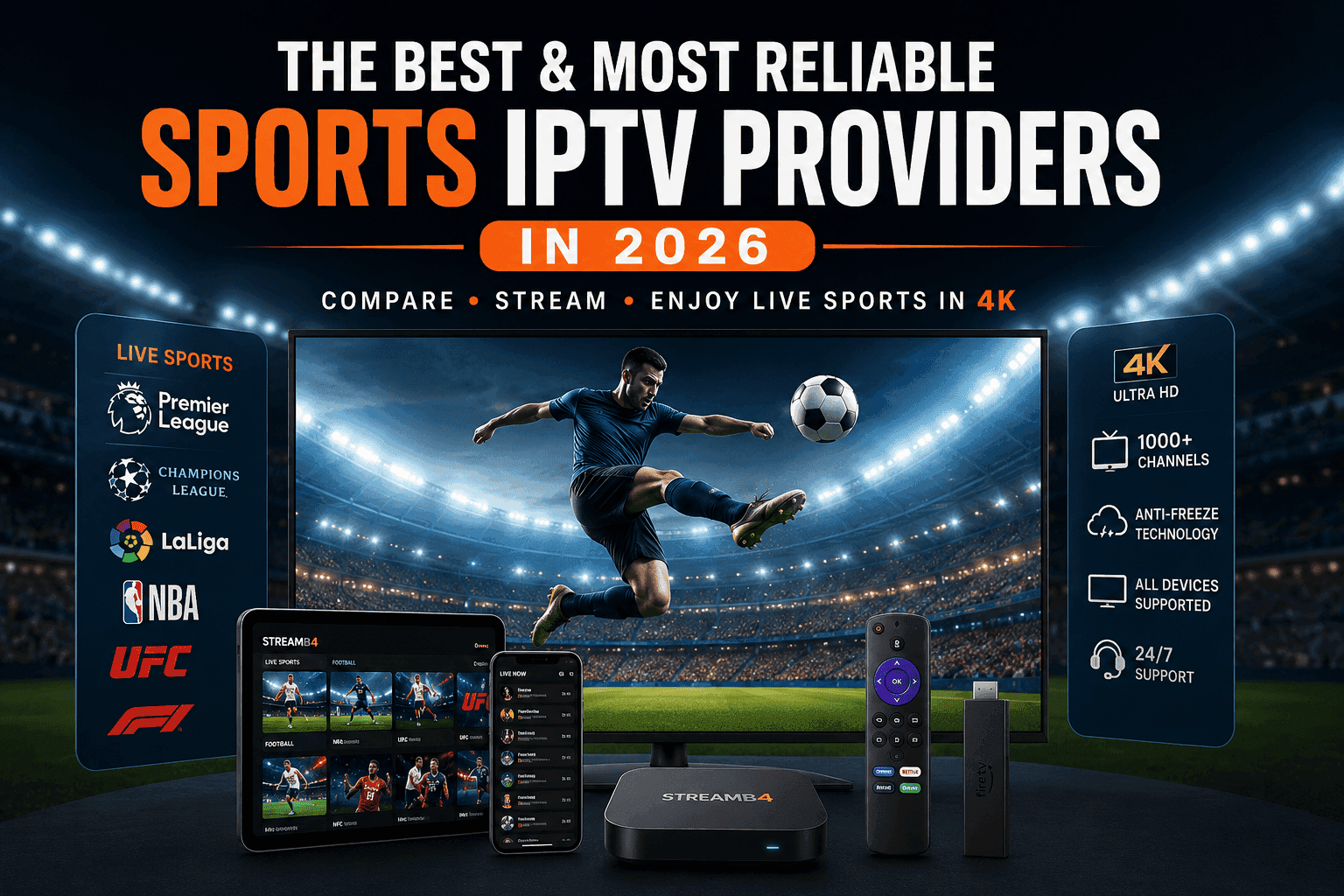 Best Reliable Sports IPTV Providers in 2026 (Complete Comparison)