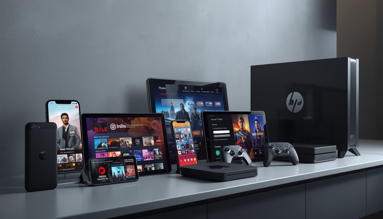 lucid origin a collection of various streaming devices including smartphones tablets smart TV 0