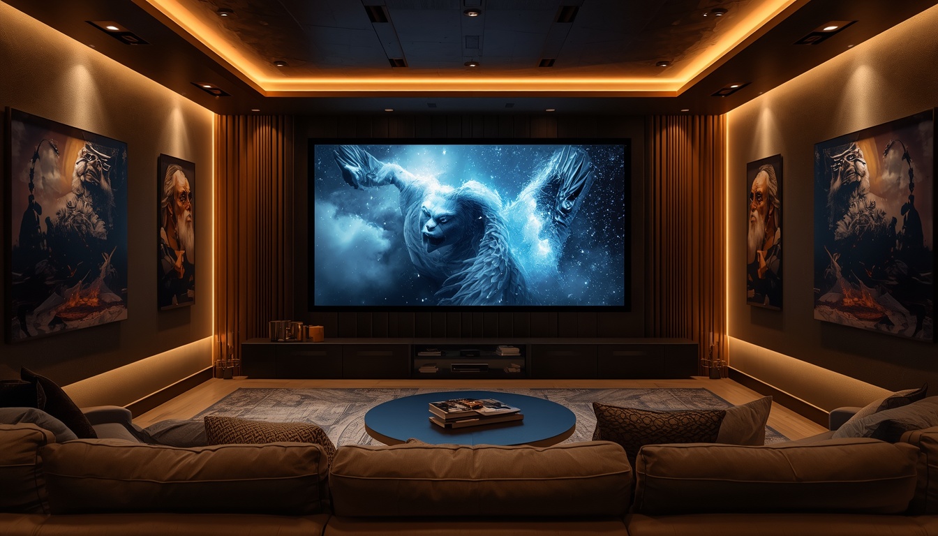 lucid origin Luxury home theater with Google TV streaming ultra HD 4K entertainment premium O 0